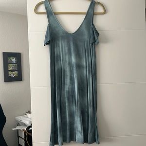 Summery blue tie die dress